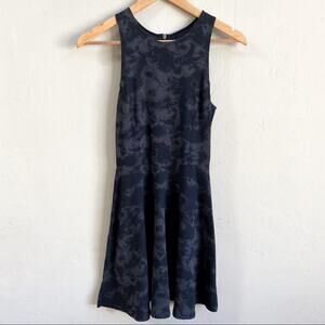 Vans‎ Black Gray Acid Wash Tie Dye Skater Dress XS